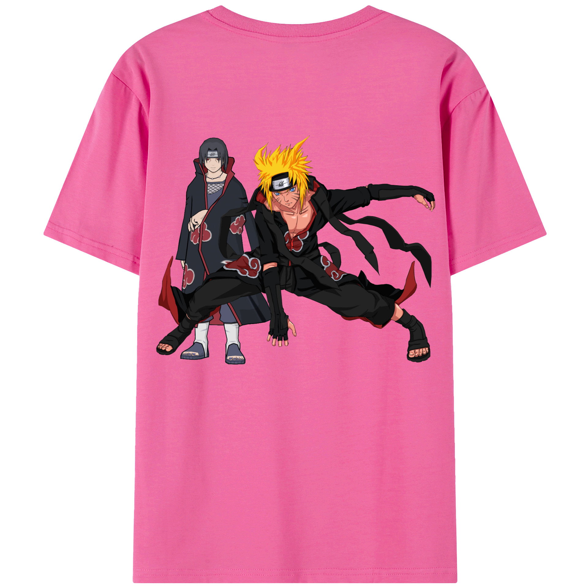 （画像用） NARUTO -ナルト- うずまき ナルト Uzumaki Naruto レディース半袖Tシャツ(バックプリント)